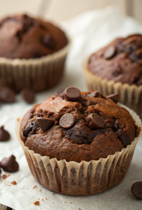 Chocolate Zucchini Muffins Recipe