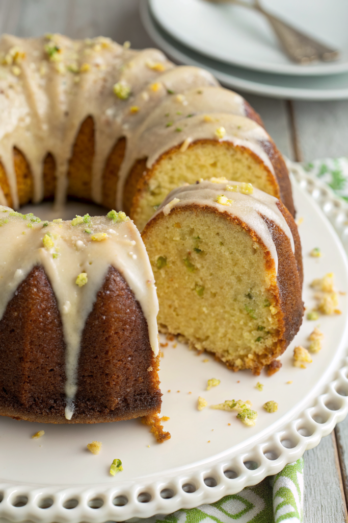 Lemon Zucchini Cake With Sweet Lemon Glaze
