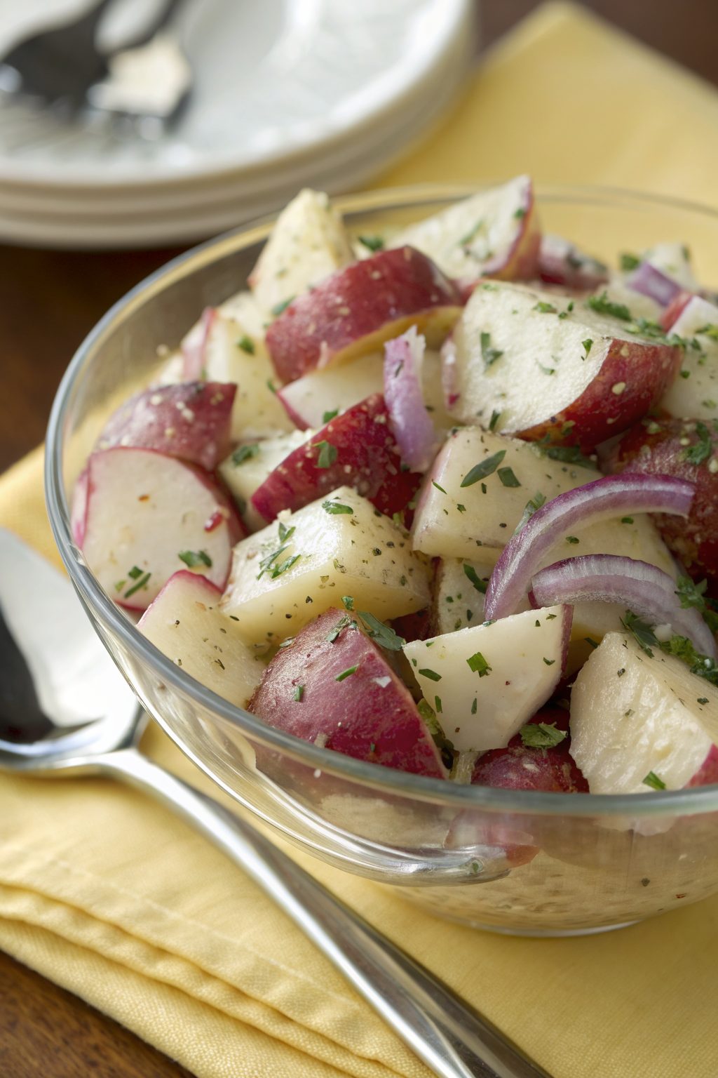 No Mayo Potato Salad With Herbs