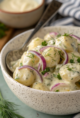 Sour Cream and Onion Potato Salad
