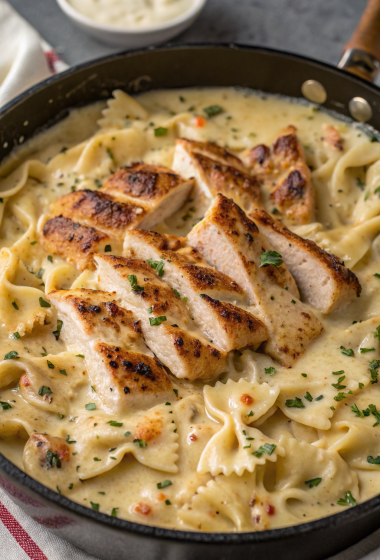 Creamy Chicken Garlic Parmesan Pasta Recipe