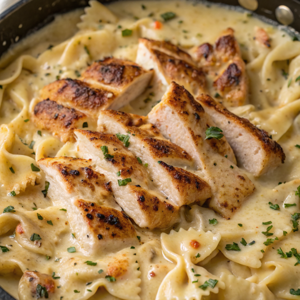 Creamy Chicken Garlic Parmesan Pasta Recipe