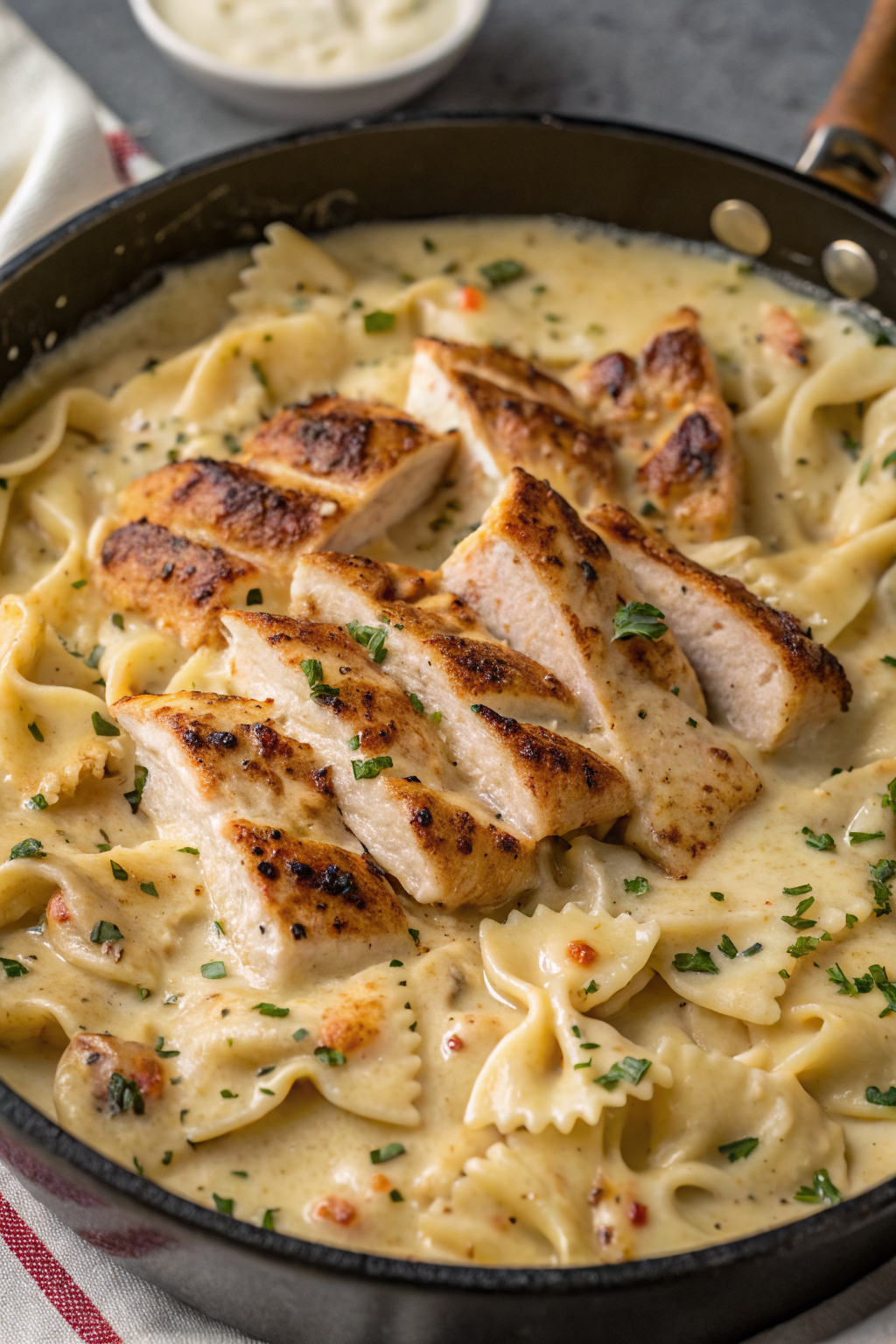 Creamy Chicken Garlic Parmesan Pasta Recipe