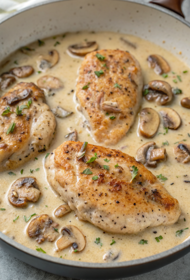 Creamy Mushroom Chicken Recipe