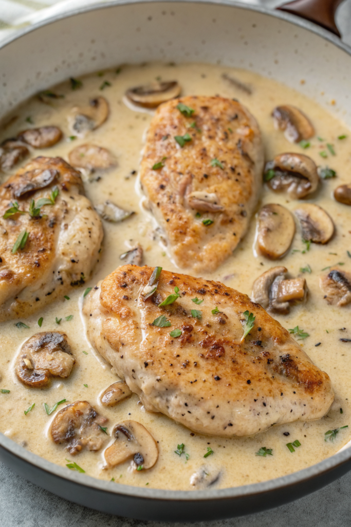 Creamy Mushroom Chicken Recipe