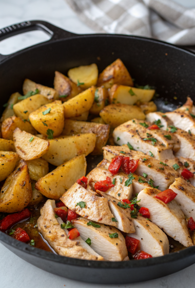 Garlic Butter Chicken and Potato Recipe