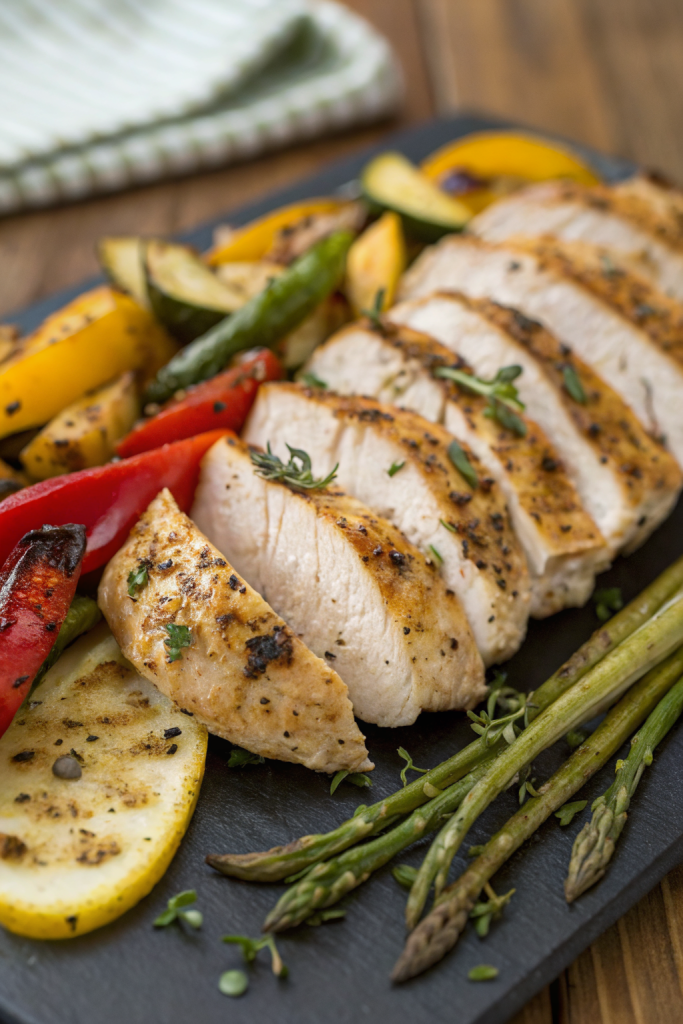 Grilled Garlic Herb Chicken and Veggies