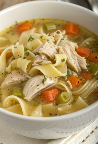 Rotisserie Chicken Noodle Soup Recipe